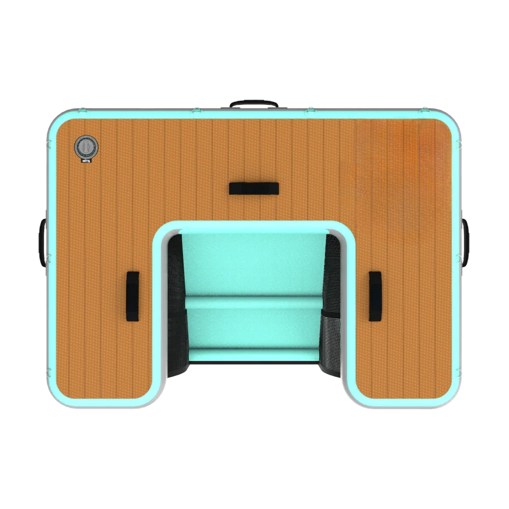 Inflatable Water Access Ladder, Portable Floating Swim Step for Boats, Docks Water Adventures