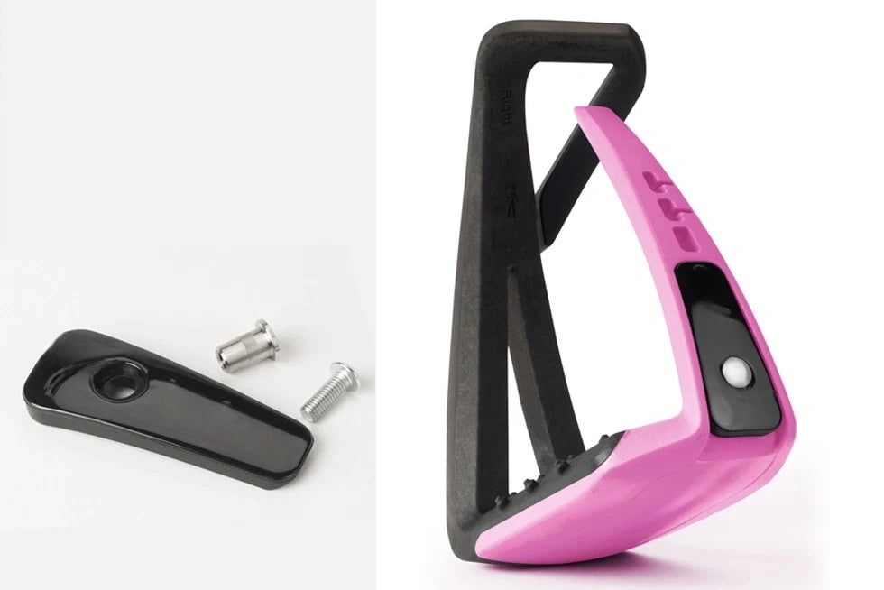 Youth Safety Stirrups – Non-Slip Angled Equestrian Stirrup Irons with Flexible Release Outer Branch for Young Riders