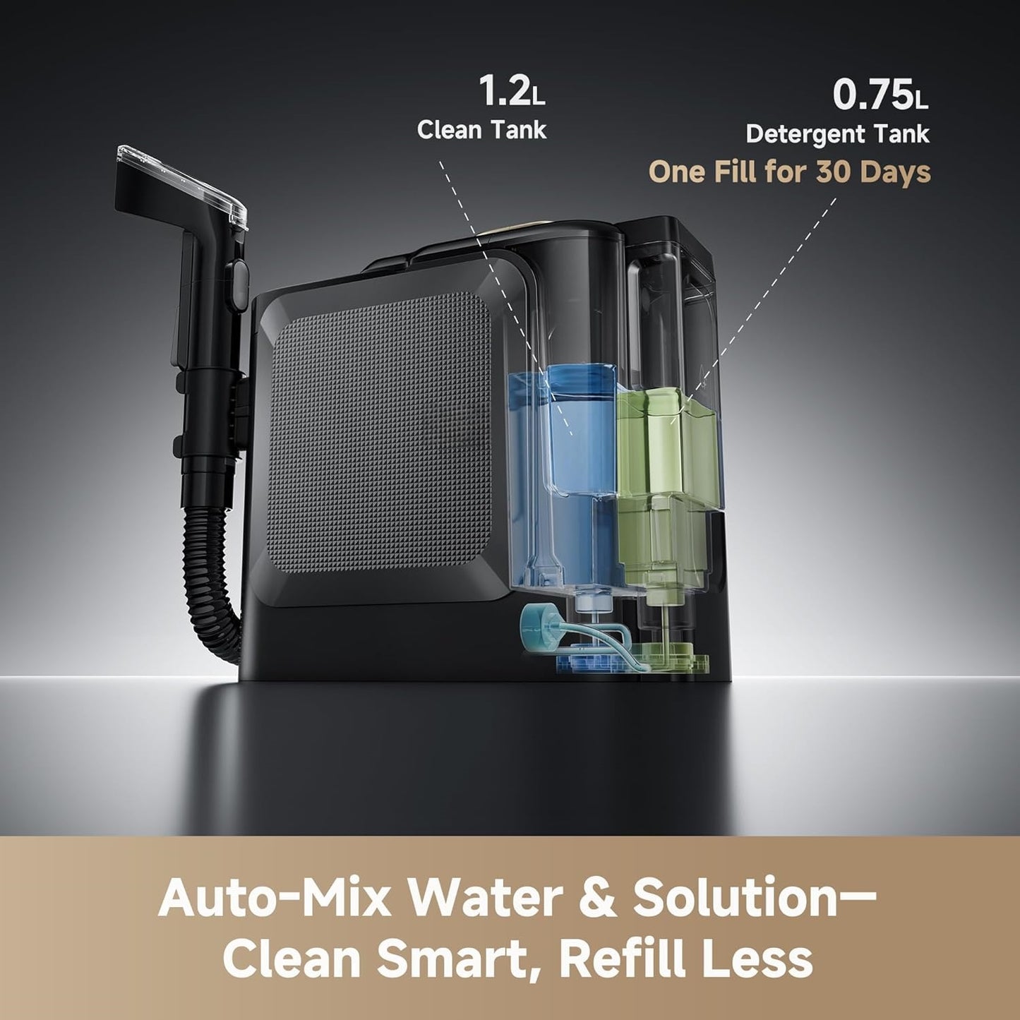 Multi-Surface Steam &amp; Carpet Cleaner – Strong Suction  Deep Steam Wash