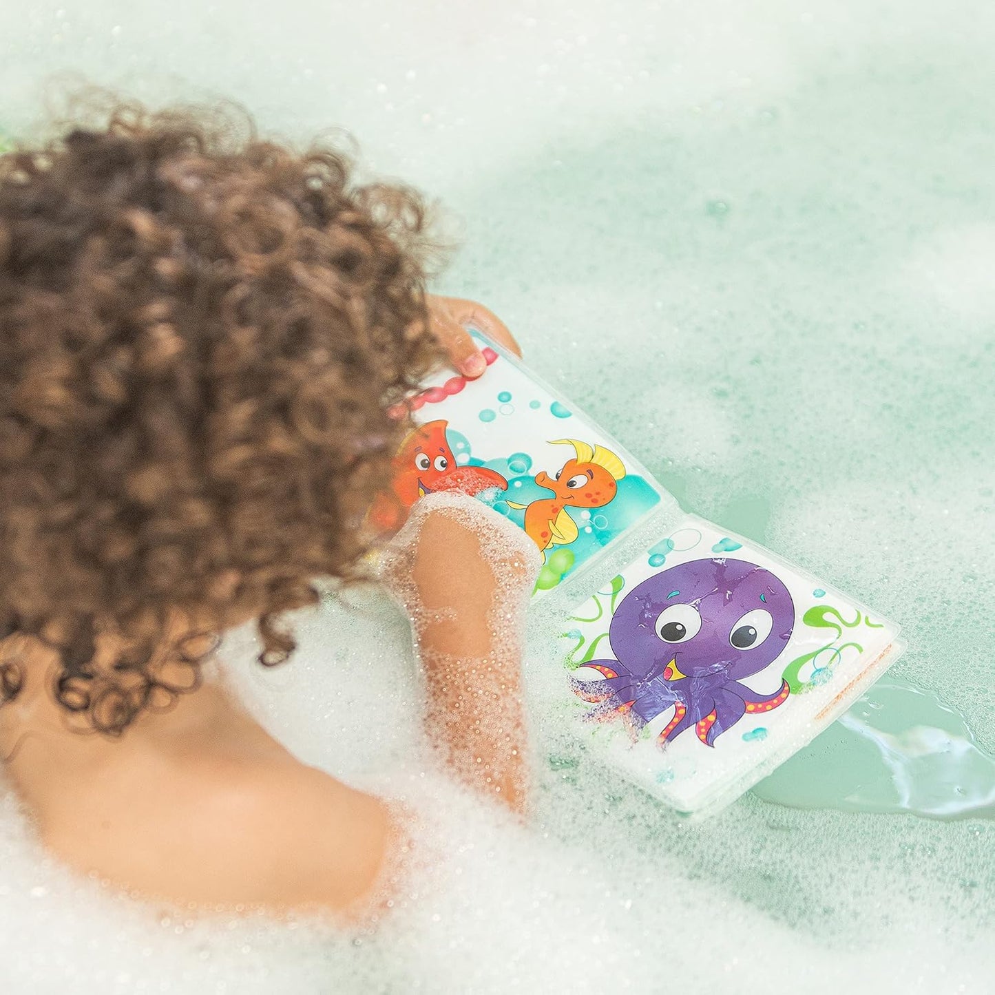 Floating Octopus Bath Toy –  Montessori Ring Toss &amp; Stacking Water Game for Toddlers' Sensory Development