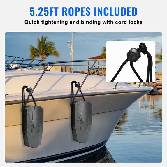 EVA Boat Fender Bumpers, Non-Inflatable Dock Protection Cushions for Boats, Yachts Marine Docking