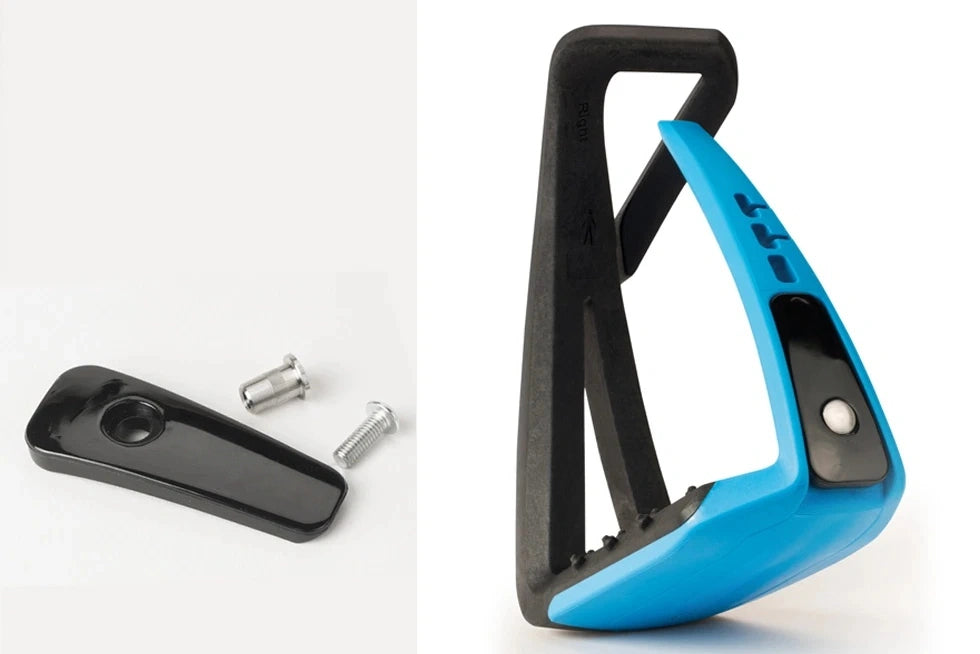 Youth Safety Stirrups – Non-Slip Angled Equestrian Stirrup Irons with Flexible Release Outer Branch for Young Riders