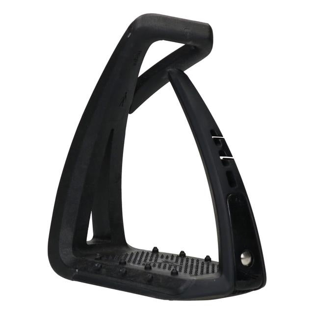 Youth Safety Stirrups – Non-Slip Angled Equestrian Stirrup Irons with Flexible Release Outer Branch for Young Riders