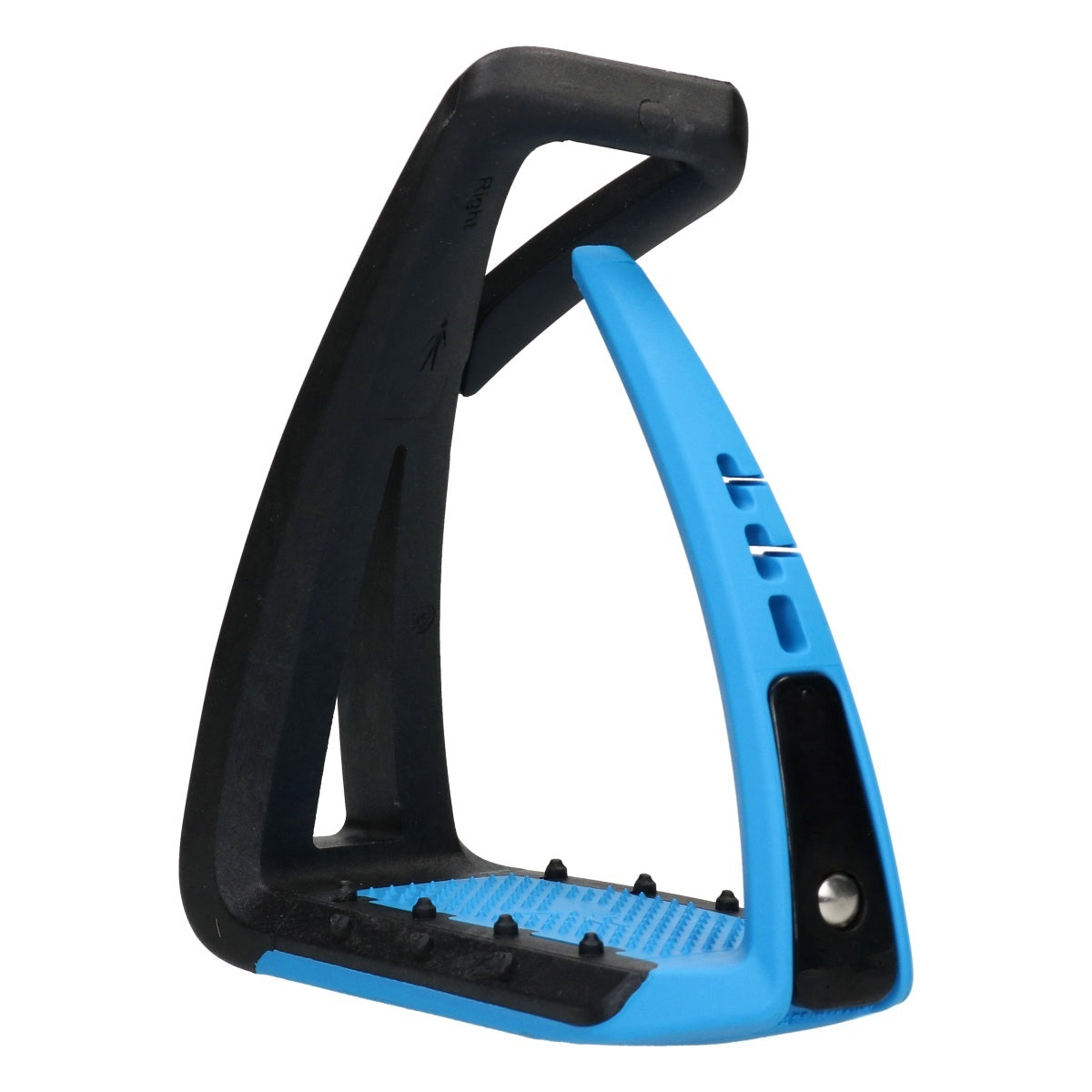 Youth Safety Stirrups – Non-Slip Angled Equestrian Stirrup Irons with Flexible Release Outer Branch for Young Riders