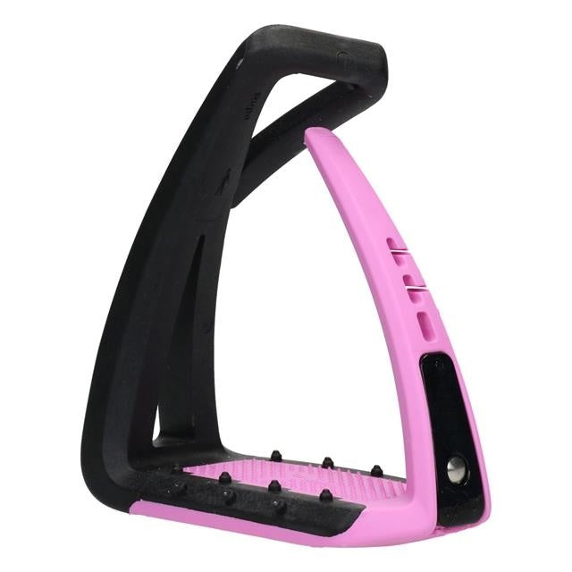 Youth Safety Stirrups – Non-Slip Angled Equestrian Stirrup Irons with Flexible Release Outer Branch for Young Riders